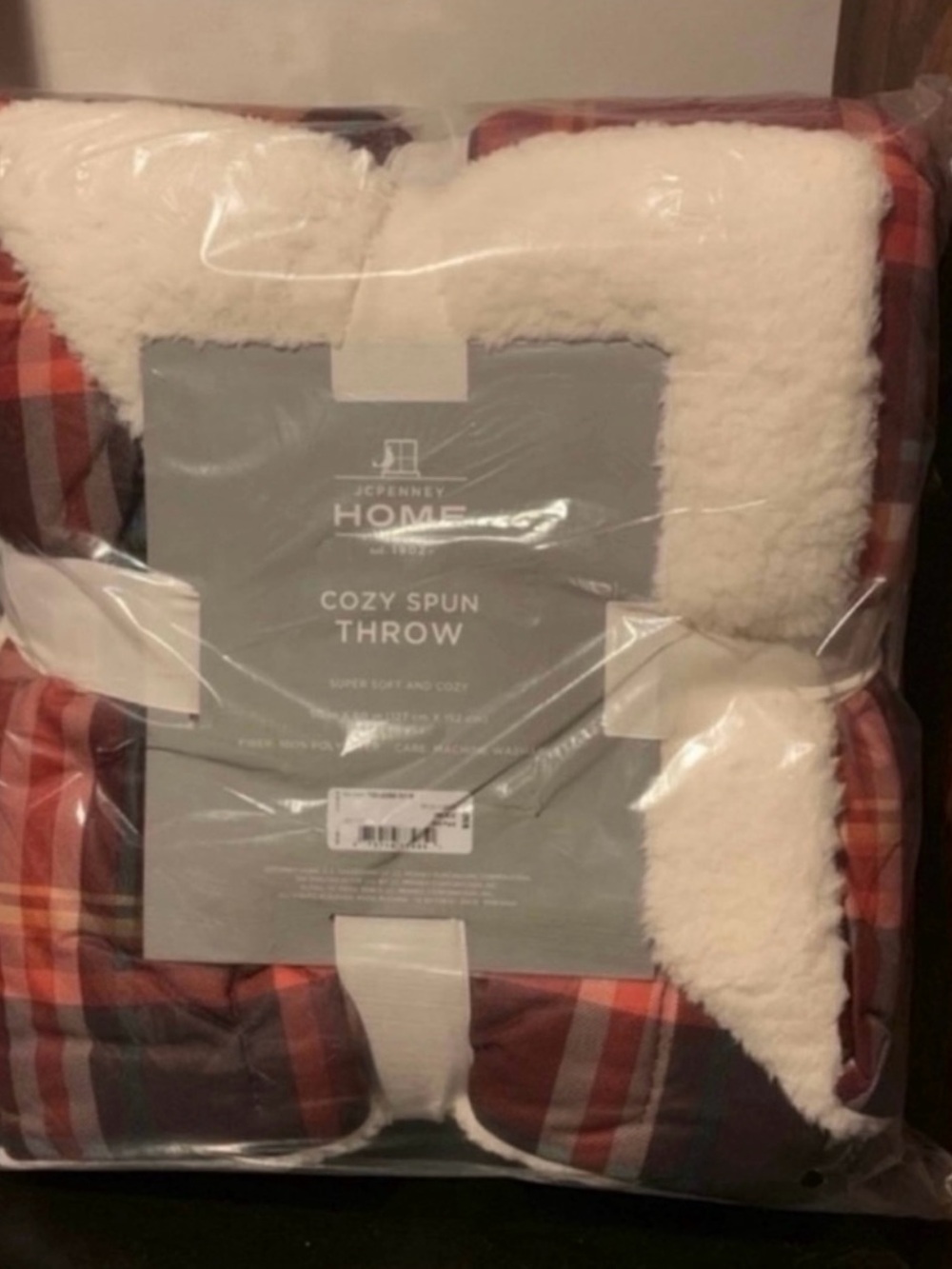Plaid Cozy Spun Throw